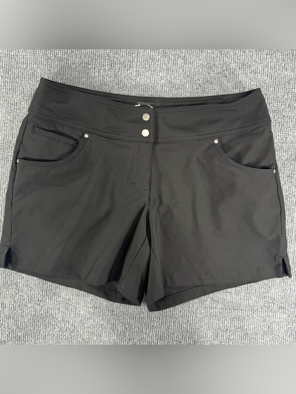 Slazenger Black Golf Shorts Size 4 Performance Stretch Athletic Activewear